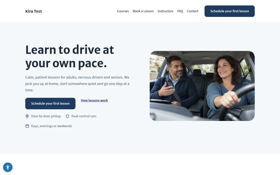 Steady Drive template kit home page